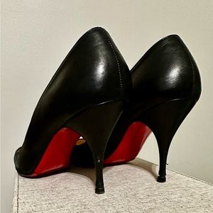 Christian Louboutin Black 85mm Pigalle - Size 40.5 (10) Napa Leather